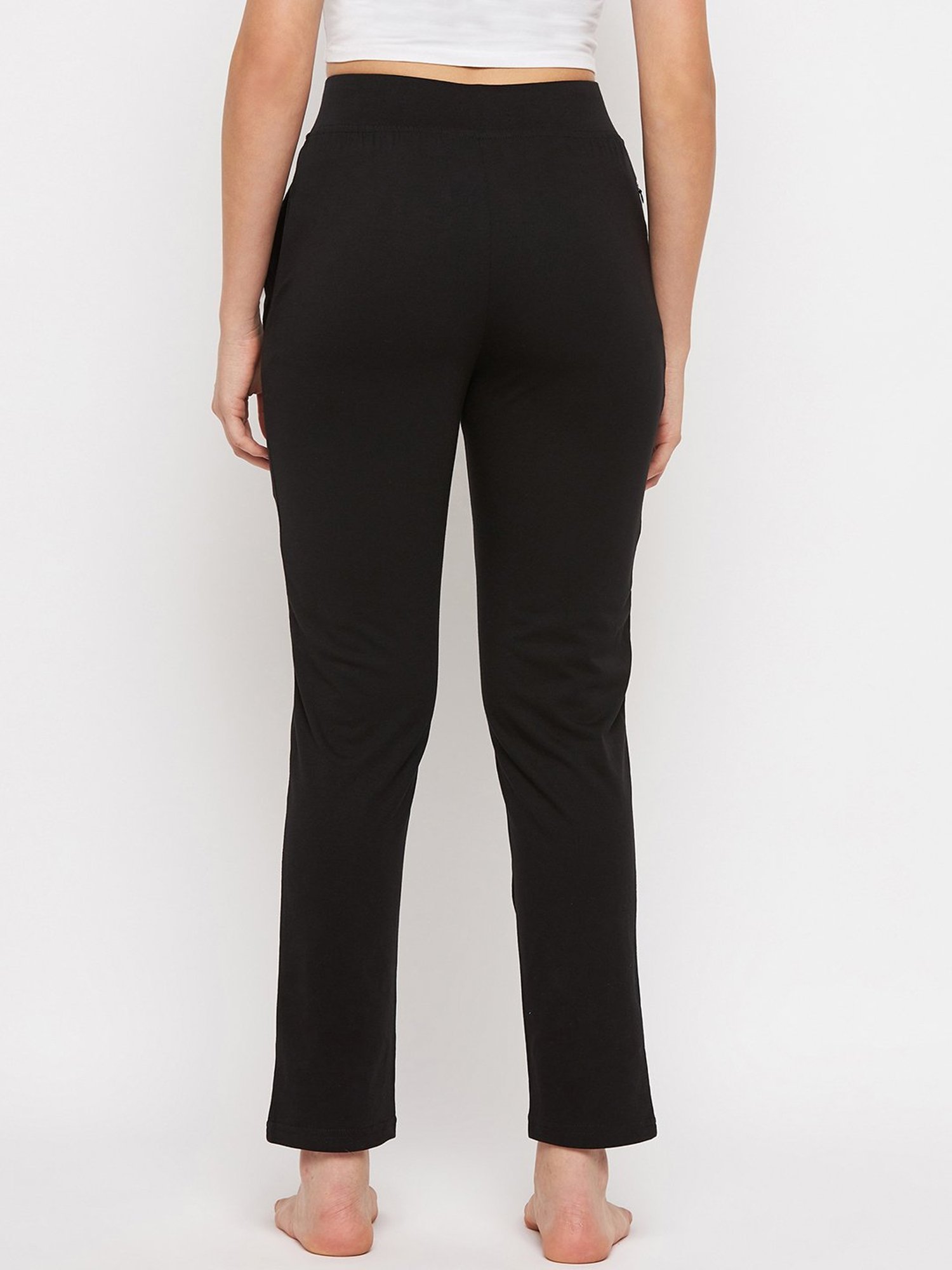 Okane Black Mid Rise Lounge Pants