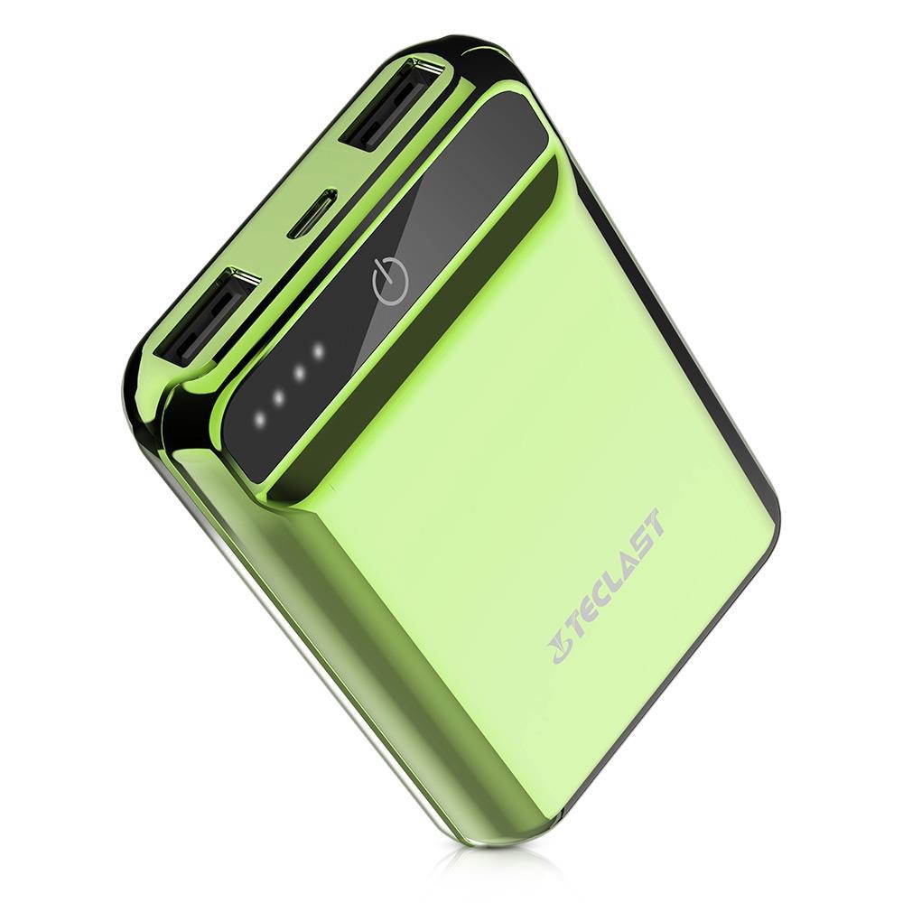 Power Bank 10000mAh High Capacity External Battery Pack Powerbank Cell Phone Battery Backup Charger with Dual Input & Output Compatible iPhone X 8 7 Plus, iPad Tablet & More