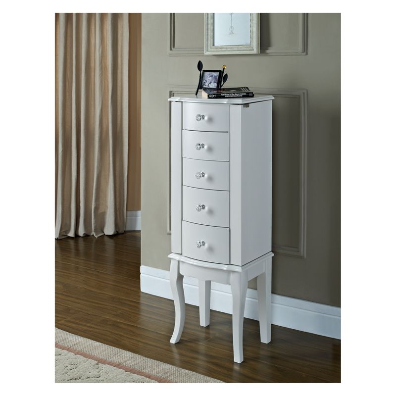 Lola Cheval Mirror/Jewelry Wardrobe Black - Powell Company