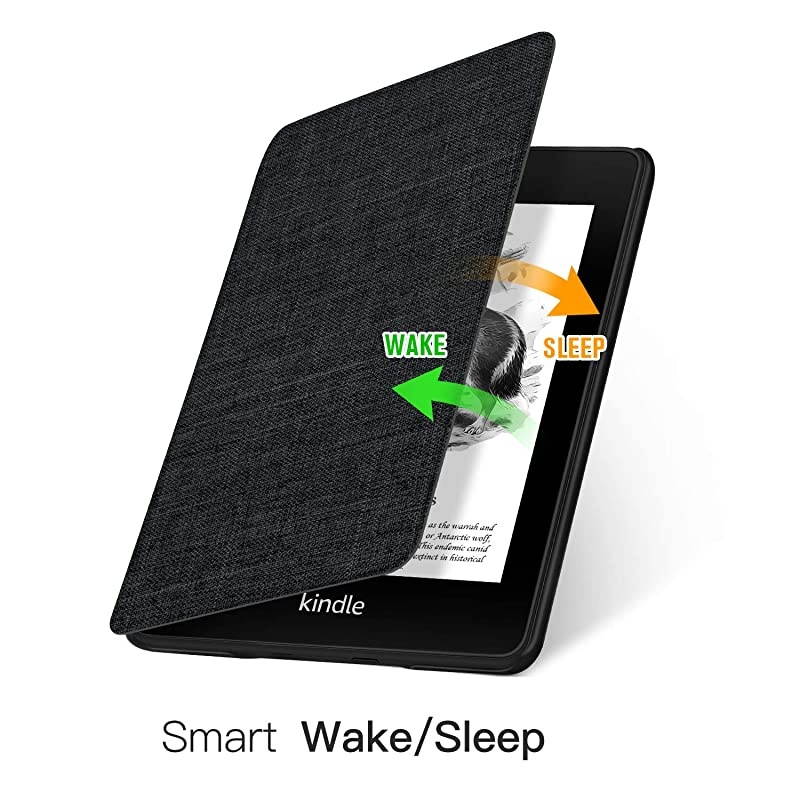 Skin Touch Feeling Case for Kindle Paperwhite 10th 2018-Durable Soft Artificial Cover with Auto Wake/Sleep-Support Back Cover adsorption(Not fit Kindle 2019 or Kindle oasis3 2019),K10 Red Wine