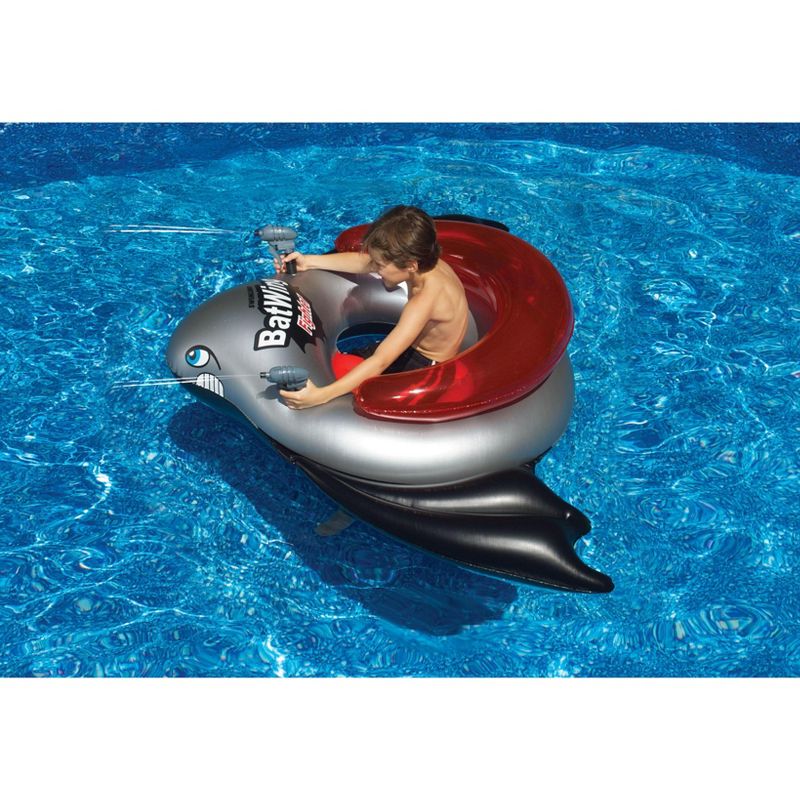 NEW Swimline 90797 BatWing Fighter Inflatable Tube Squirt Blaster w/ Air Pump