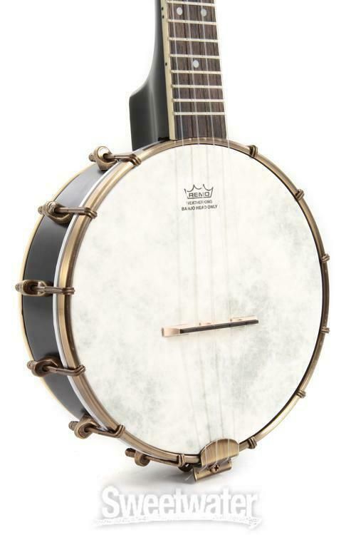 Kala Concert Banjo Ukulele - Black Satin