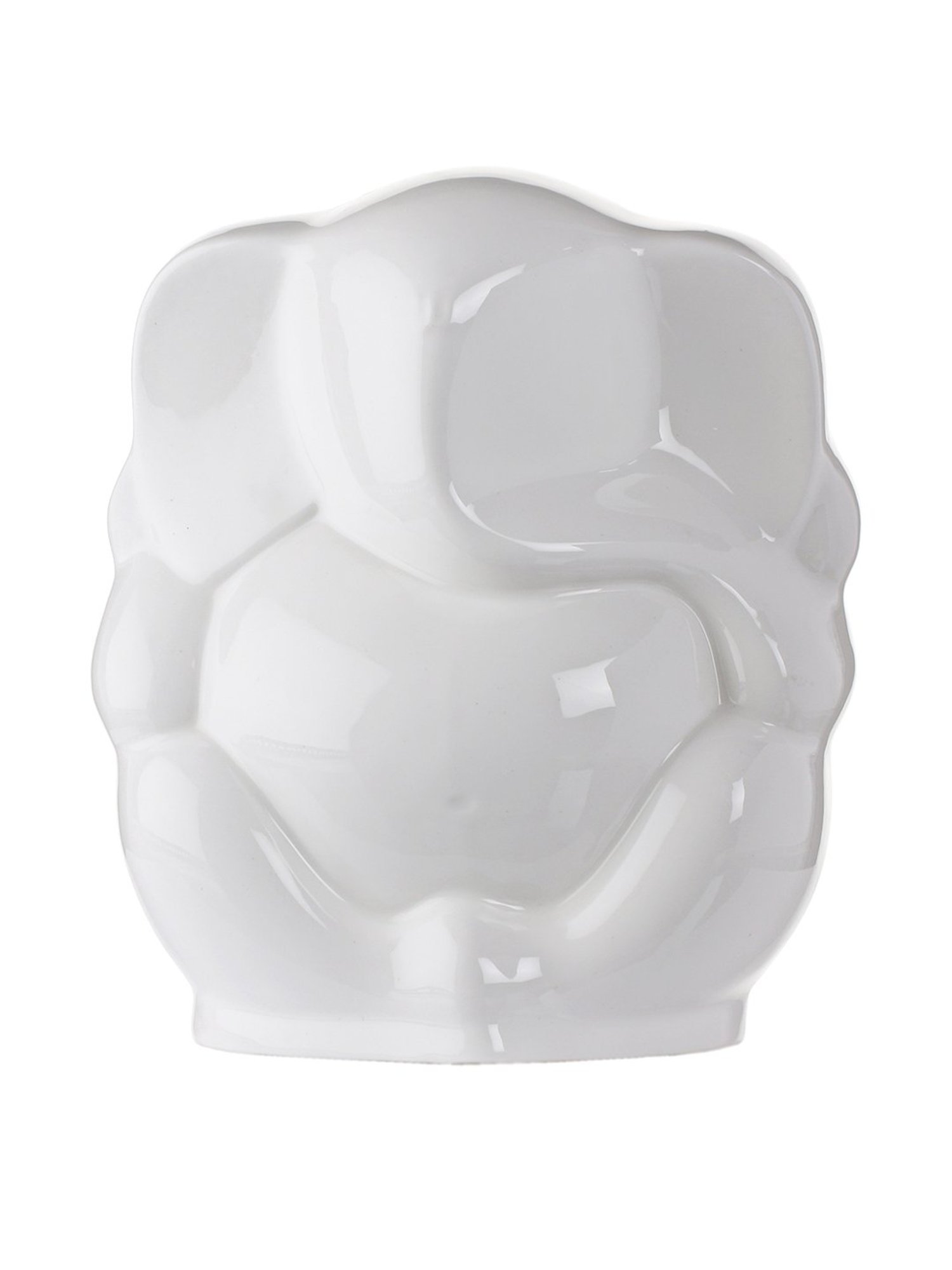 eCraftIndia Golden Handcrafted Engraved Palm Buddha Decorative Showpiece