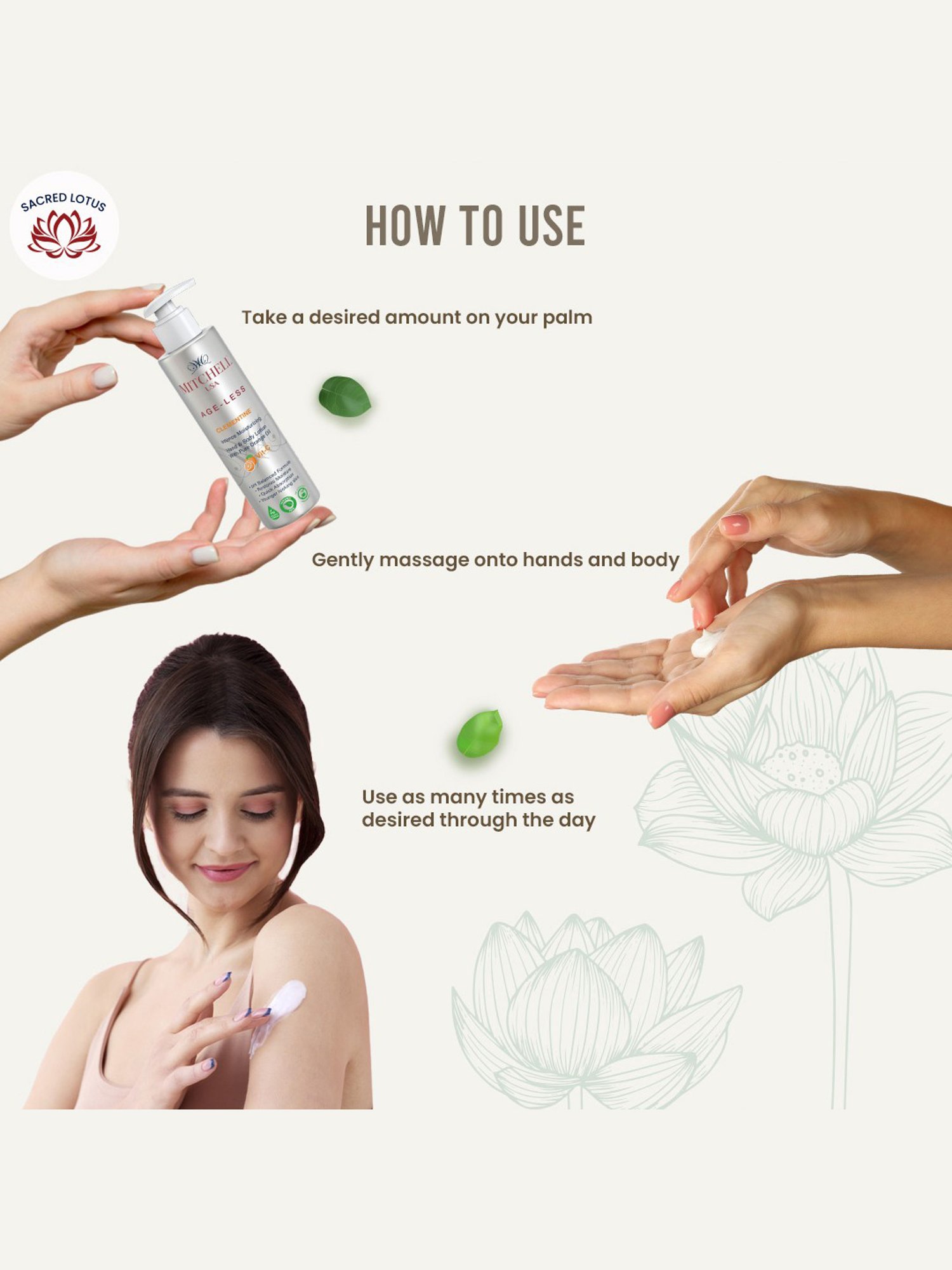 Mitchell USA Clementine Intense Moisturizing Hand & Body Lotion - 200 ml