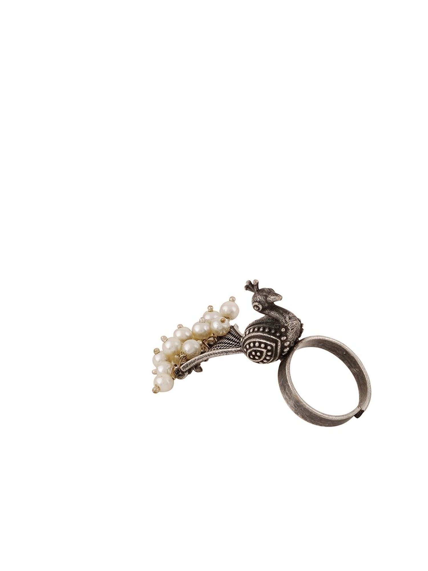 Sohi Silver-Plated Statement Ring
