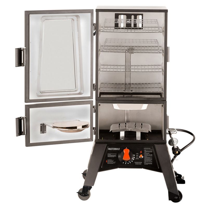 Dyna-Glo Wide Body Vertical Offset Charcoal Smoker Model DGO1890BDC-D