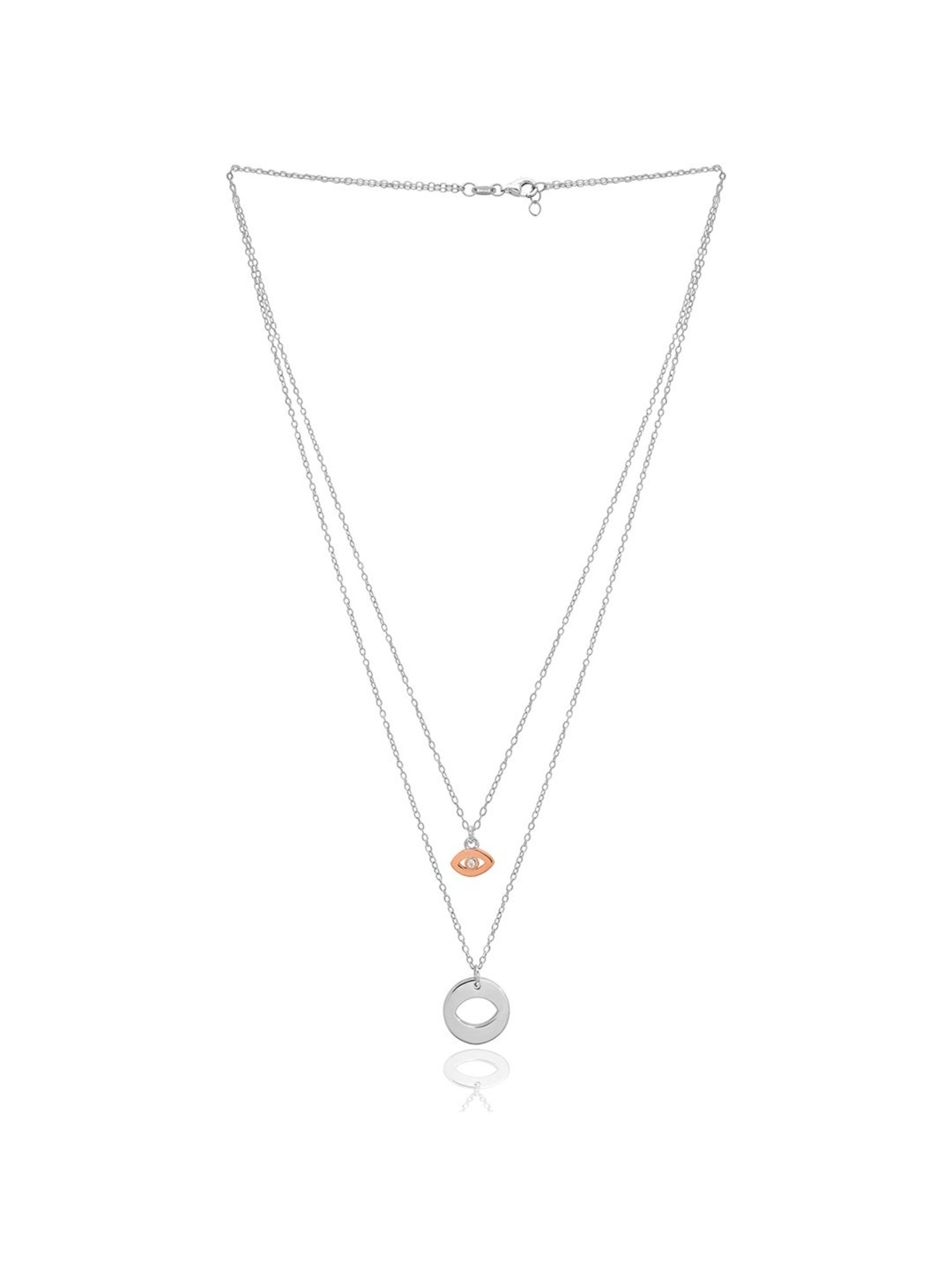 Curio Cottage 925 Silver Layers Of Charms Necklace