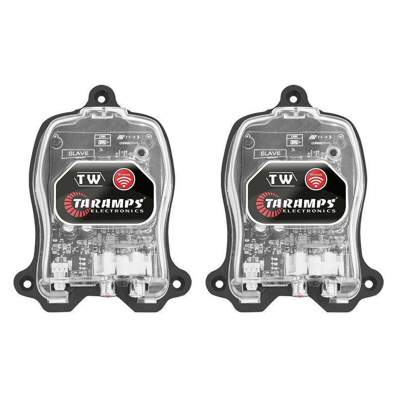 Taramps TW SLAVE Portable Compact Car Audio Wireless Receptor and Digital Transmitter with Dual Output Channels and Protection System (2 Pack)