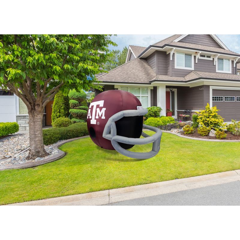 Fabrique NCAA Texas A&M Team Inflatable Helmet, 4 ft Tall, Red