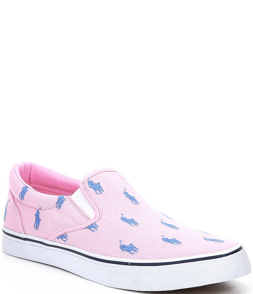 Polo Ralph Lauren Men's Thompson Logo Printed Slip-On Sneakers