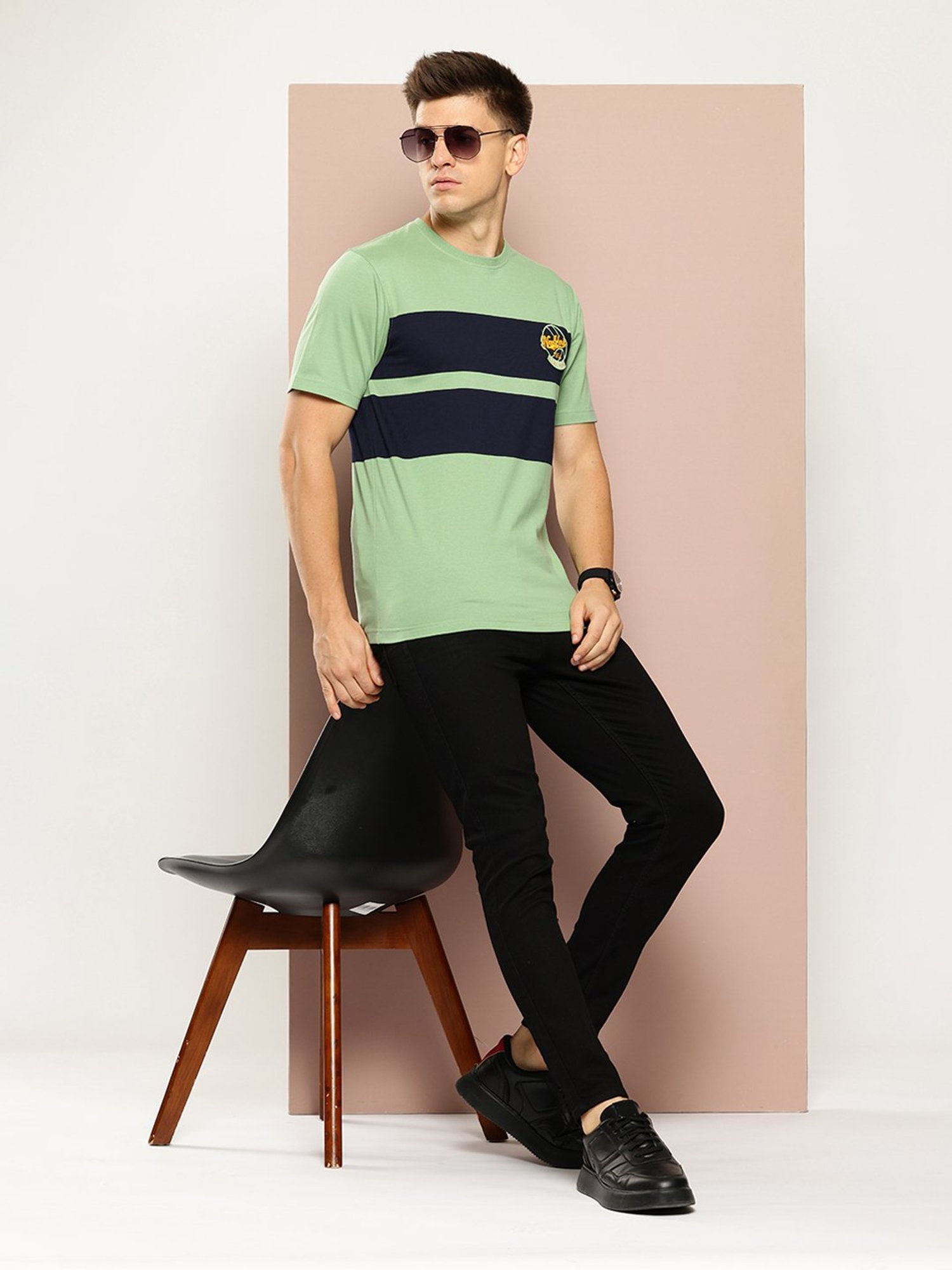 Club York Green Regular Fit T-Shirt