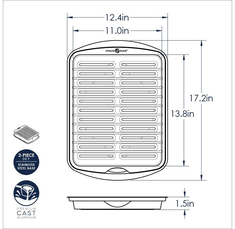 Farberware 12" x 16" Nonstick Roaster with Rack
