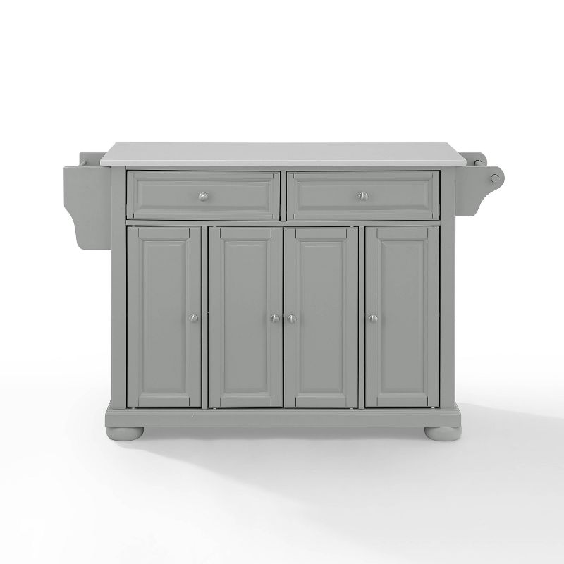 Alexandria Granite Top Kitchen Island/Cart Gray - Crosley