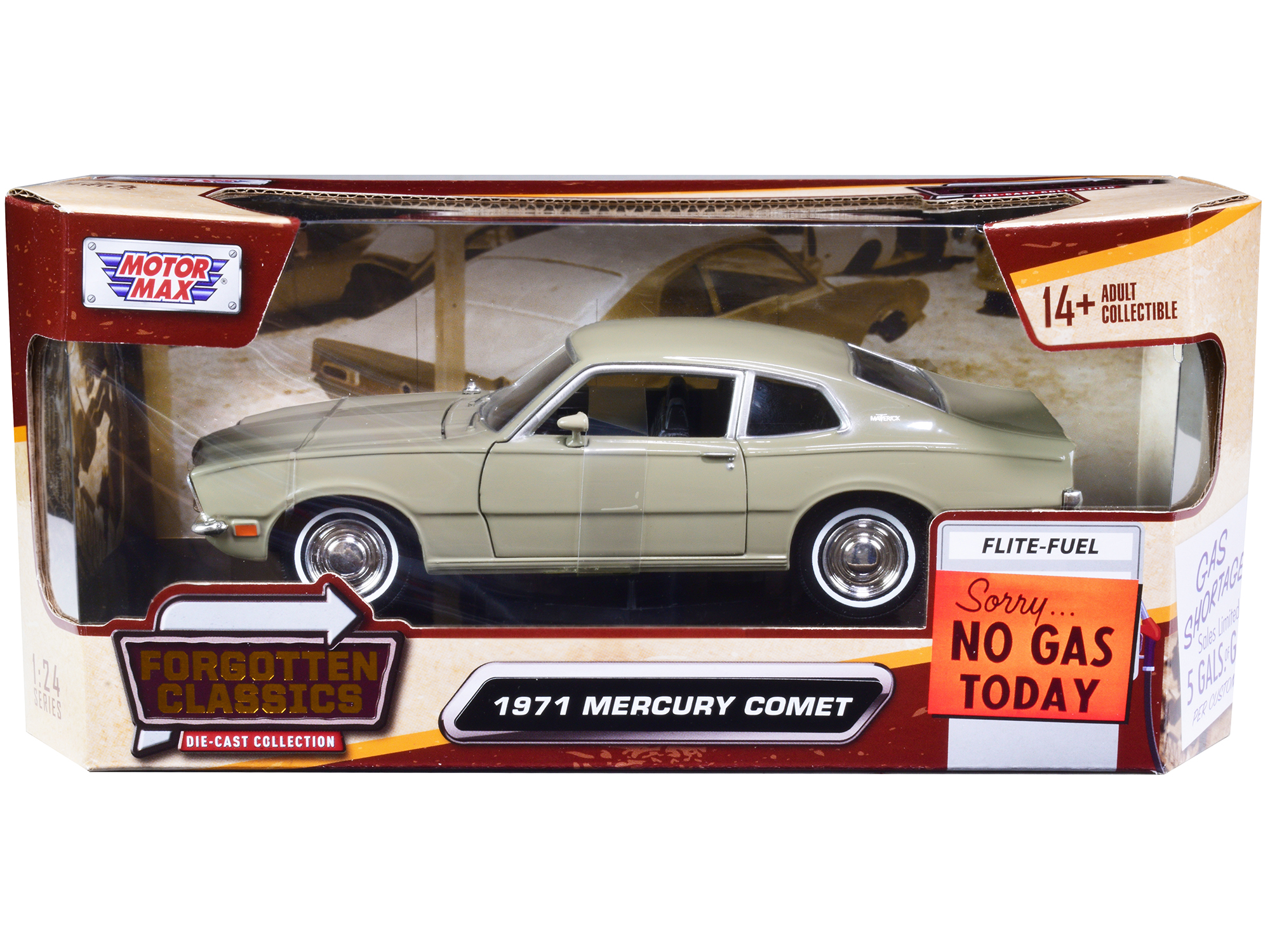 1950 Mercury Eight Coupe Matt White with Orange Stripes "California Lowriders" Series 6 1/64 Diecast Model Car by Greenlight