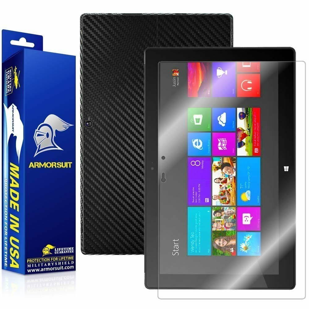 ArmorSuit MilitaryShield Microsoft Surface Windows 8 Pro Screen + Black Carbon