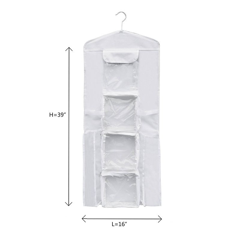 Elf Stor Double Sided Deluxe Hanging Gift Wrap and Bag Organizer Combo