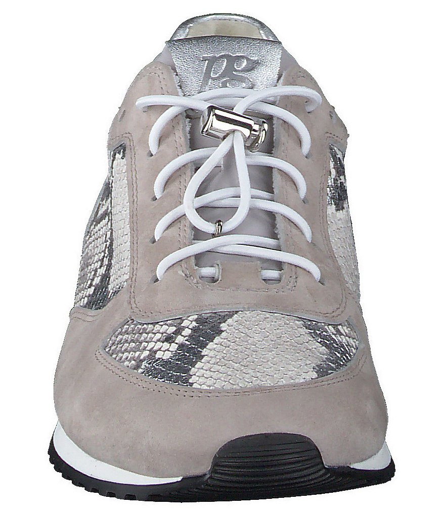 Paul Green Elvis 2021 Leather and Snake Print Sneakers