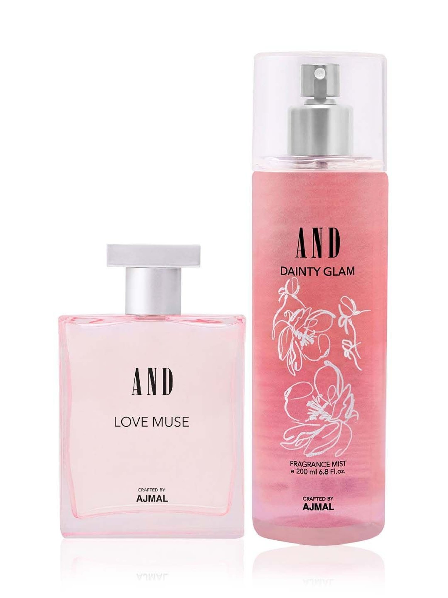 AND by Ajmal Love Muse Eau de Parfum & Dainty Glam Fragrance Mist Combo for Women