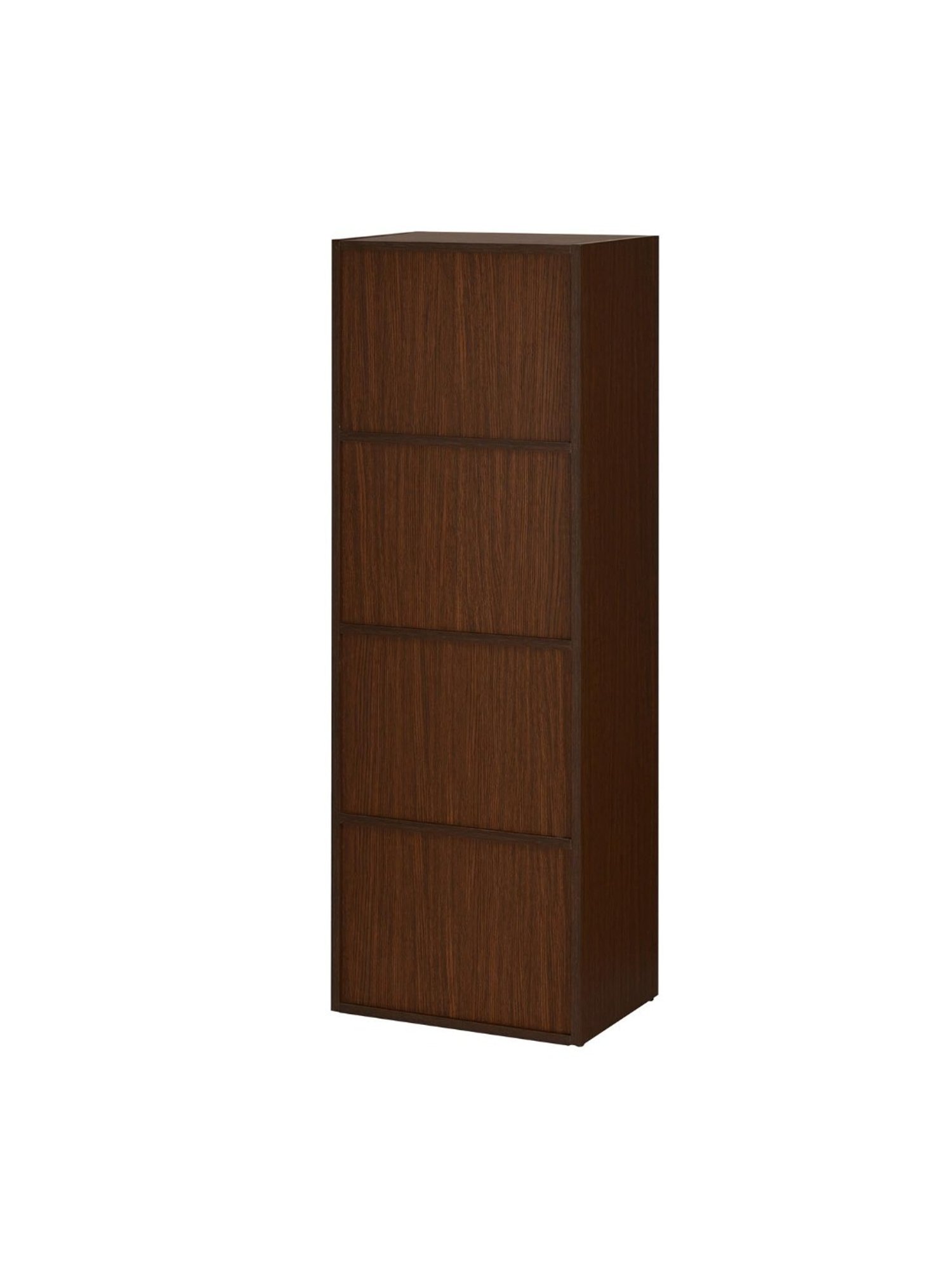 Nilkamal Sear Urban Walnut & Oak White Engineered Wood 4 Tier Storage Cabinet