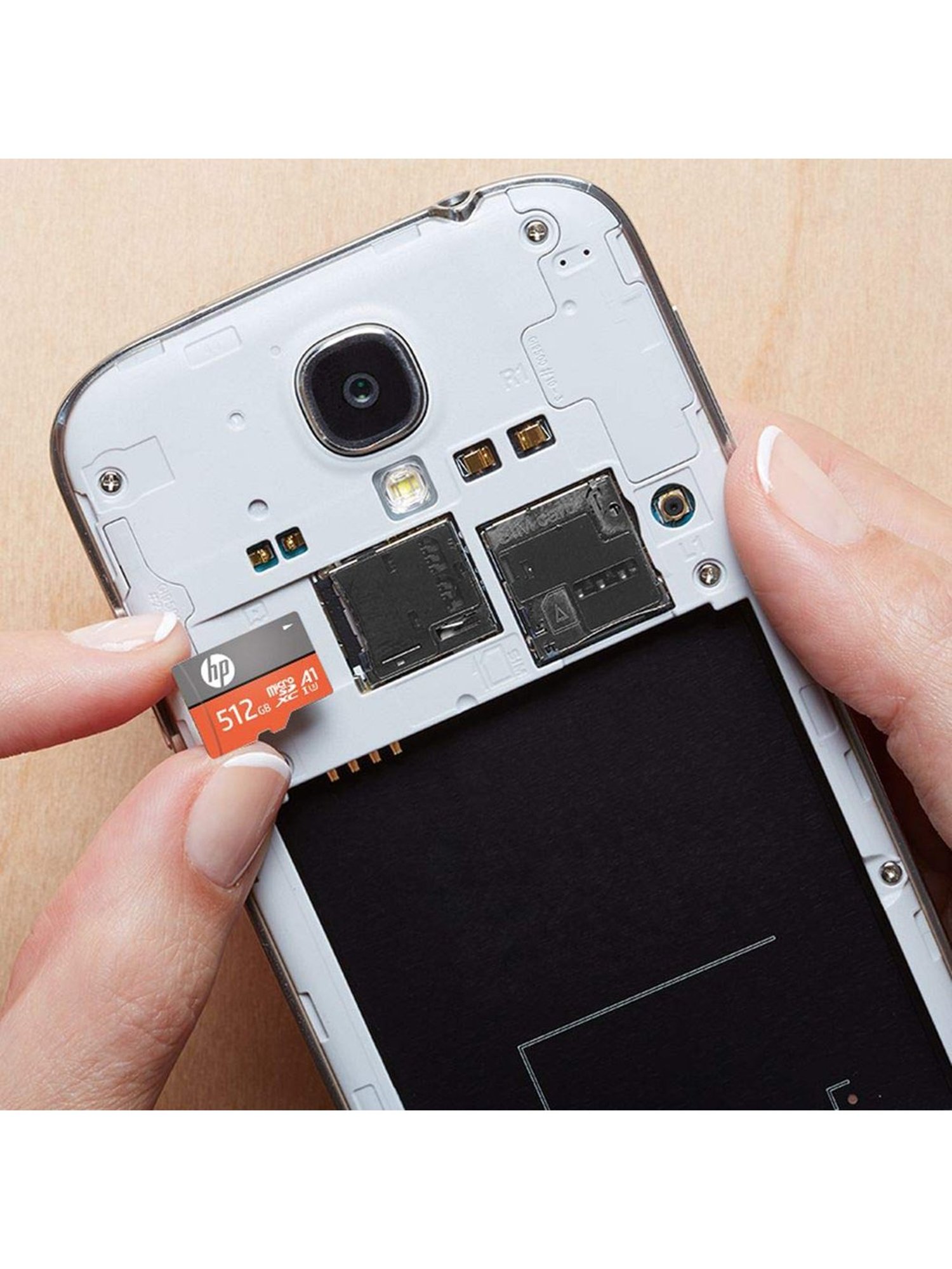 HP U3 A1 512GB Micro SD Memory Card (Orange/Dark Grey)