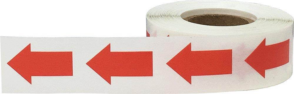 Color Coding Arrow Labels Red For Organizing Inventory 1 x 5/8 Inch 500 Total Adhesive Stickers