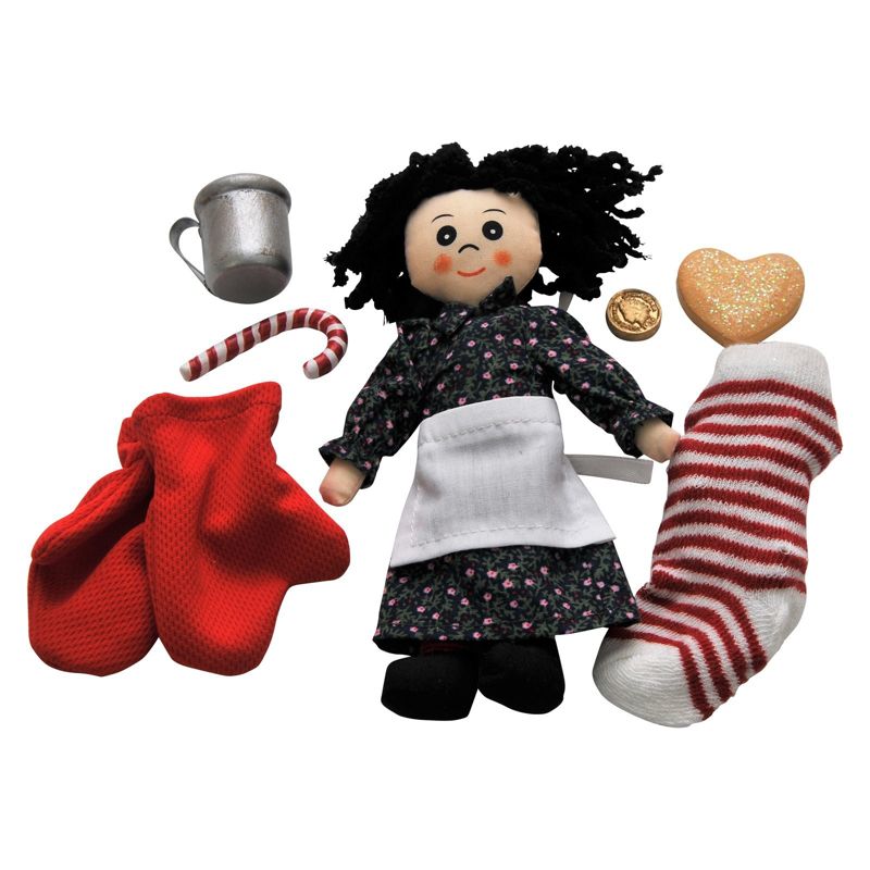 The Queen's Treasures Little House On The Prairie 8 Piece Christmas Accessory Play Set for 18" Dolls