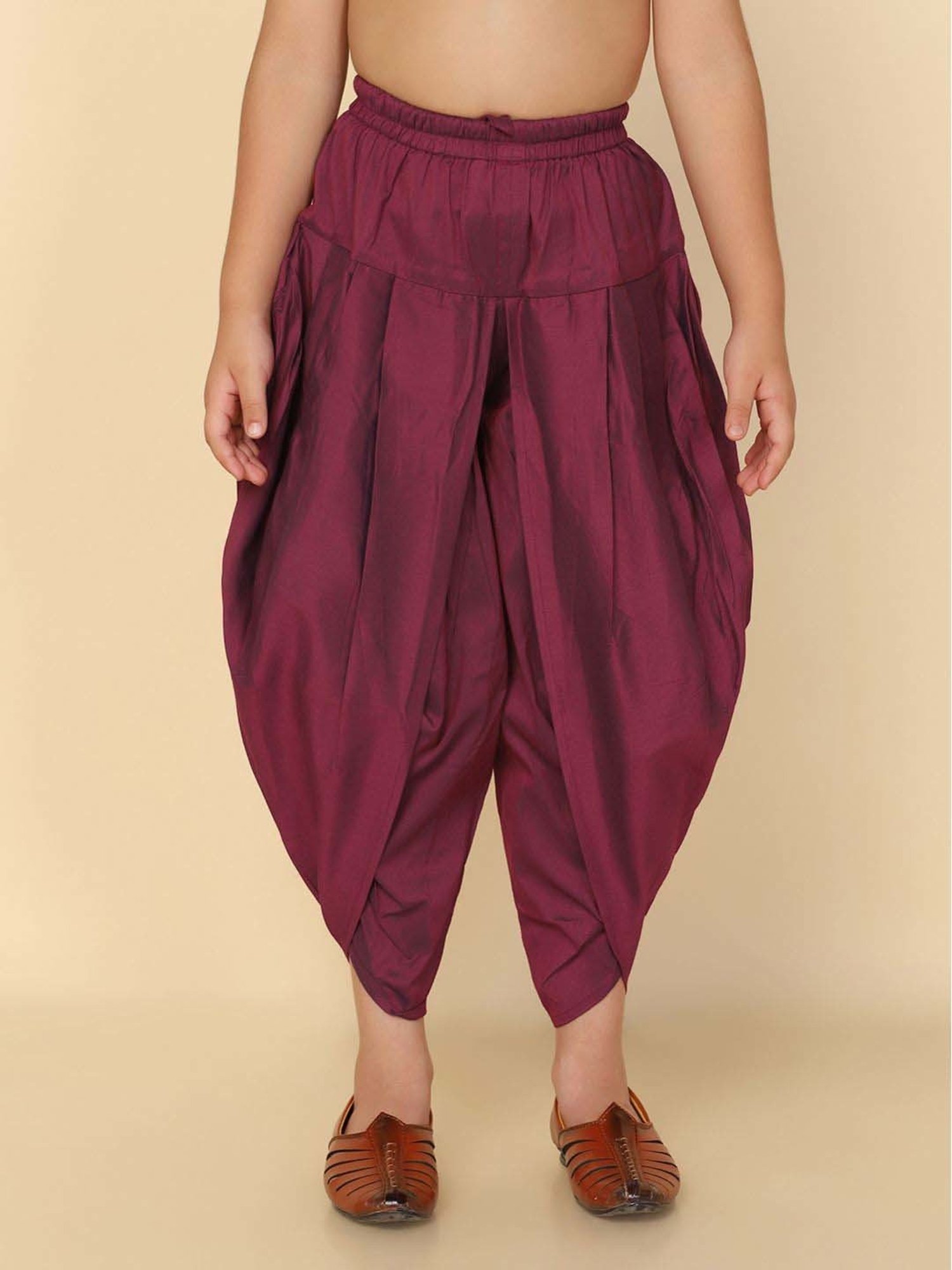 Juniors by Lifestyle Boys Beige Cotton Solid Woven Bottom