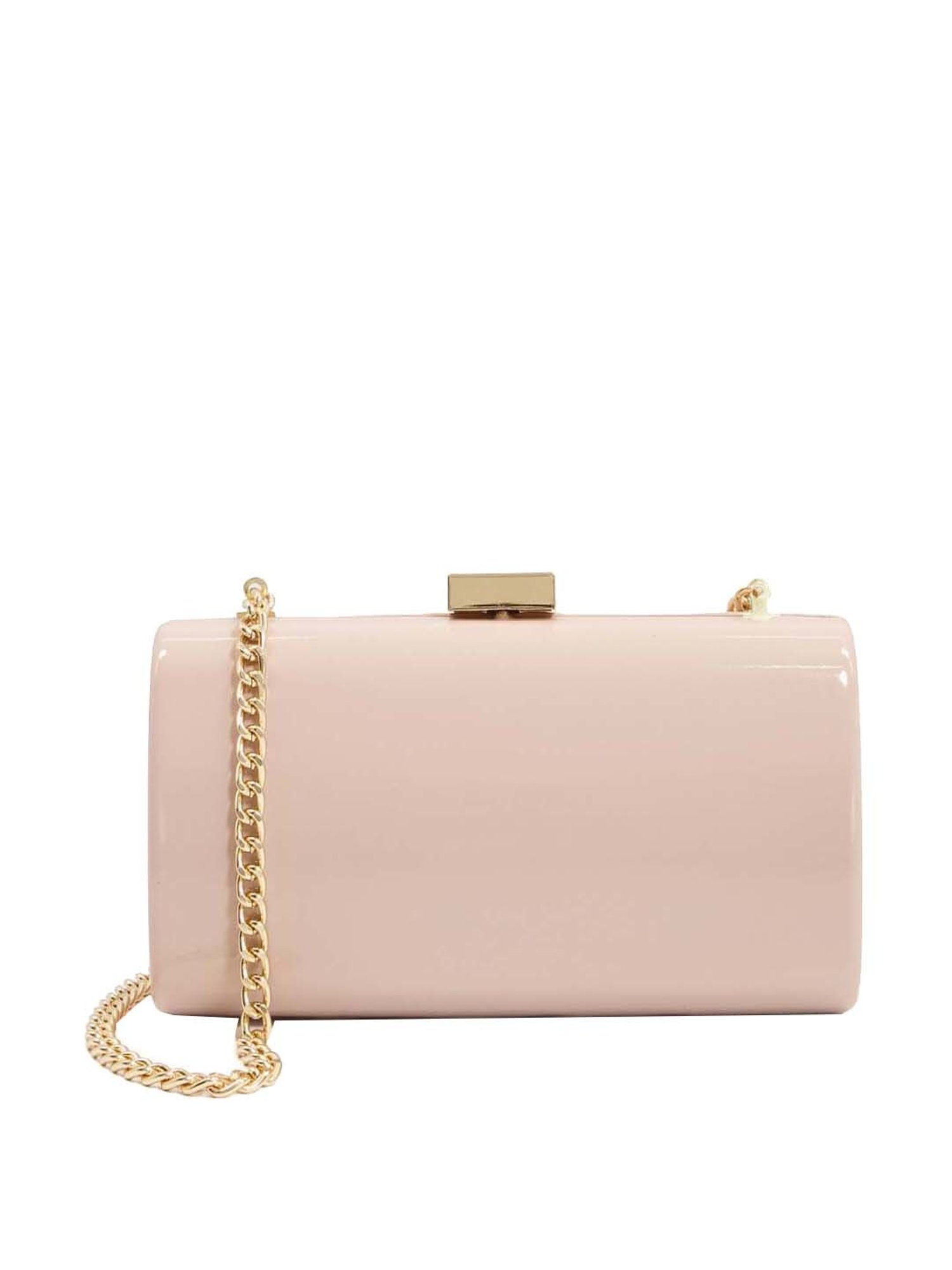 Dune London Pink Solid Clutch