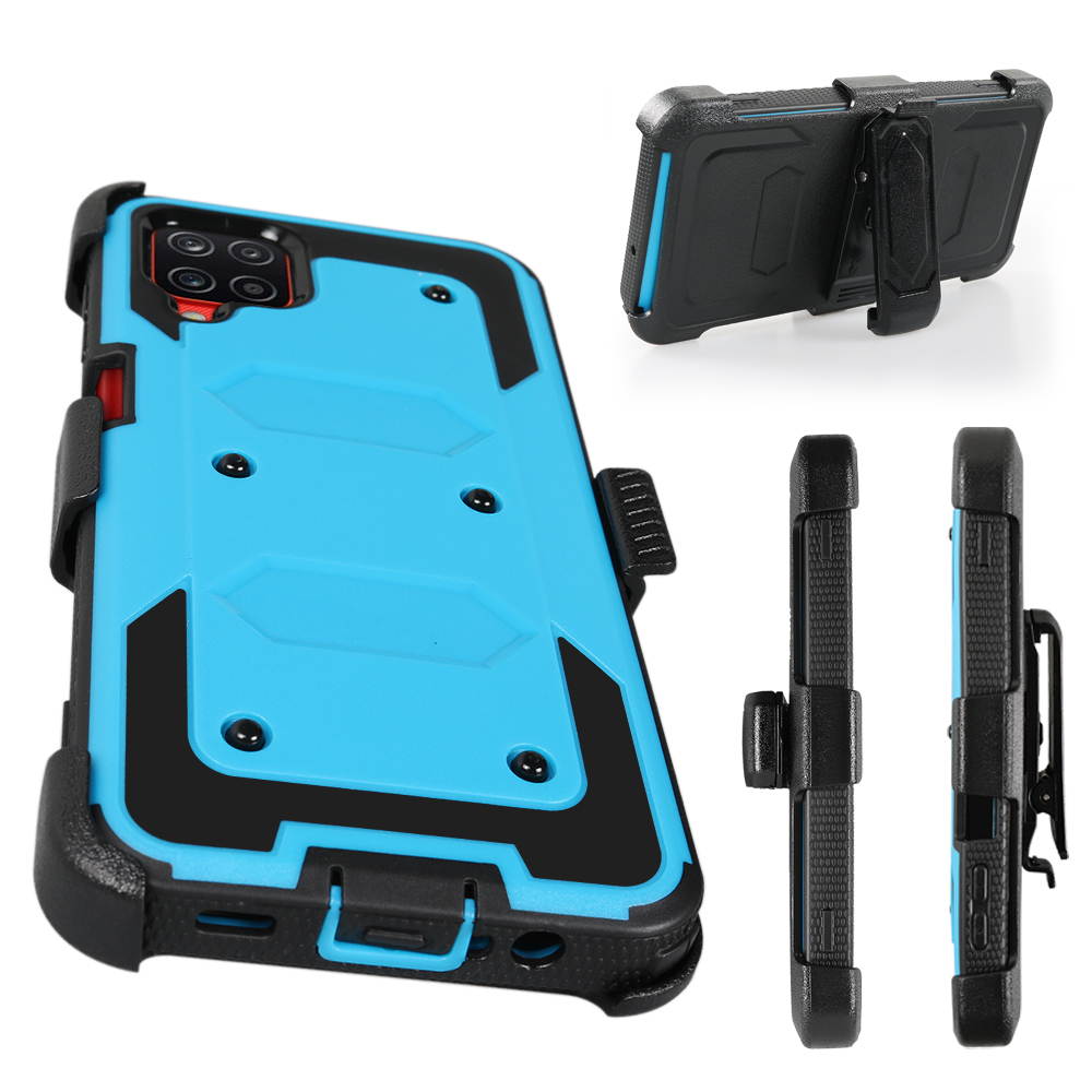 Mignova for Samsung A12 5G Case Full-Body Protective Built-in Screen Protector Kicksand Belt Clip Dustproof Shockproof Anti-Scratch Armor Cover Samsung Galaxy A12 5G 6.5 inch