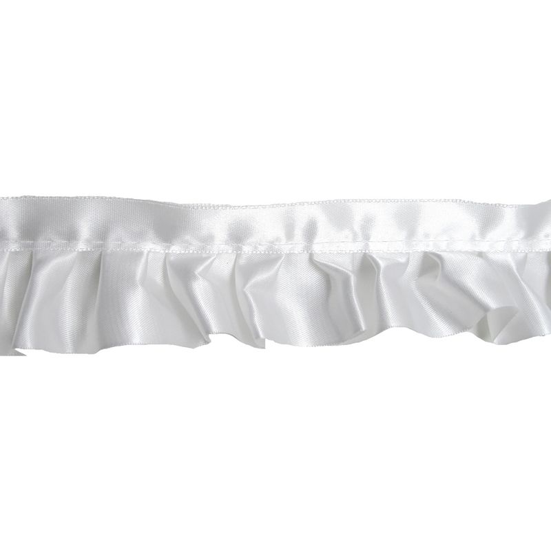 Simplicity Ruffled Quilt Binding 1-7/8"X8yd-White