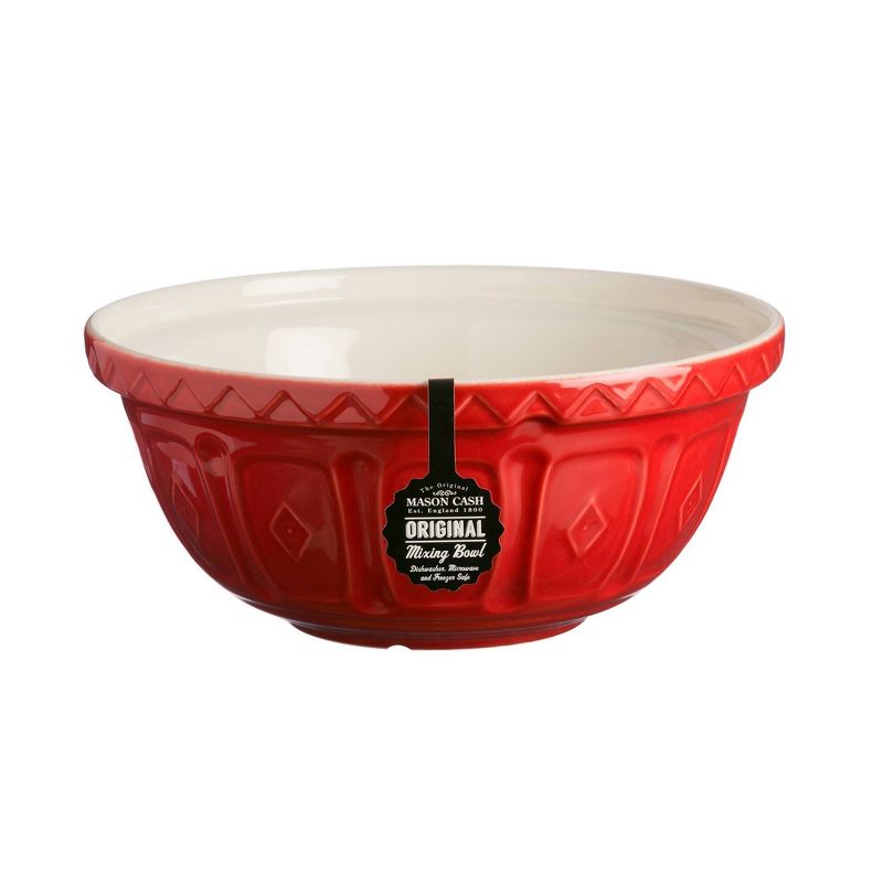 Mason Cash 135oz Earthenware Color Mix Mixing Bowl Red