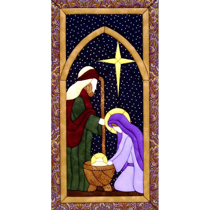 Quilt-Magic No Sew Wall Hanging Kit-Holy Family