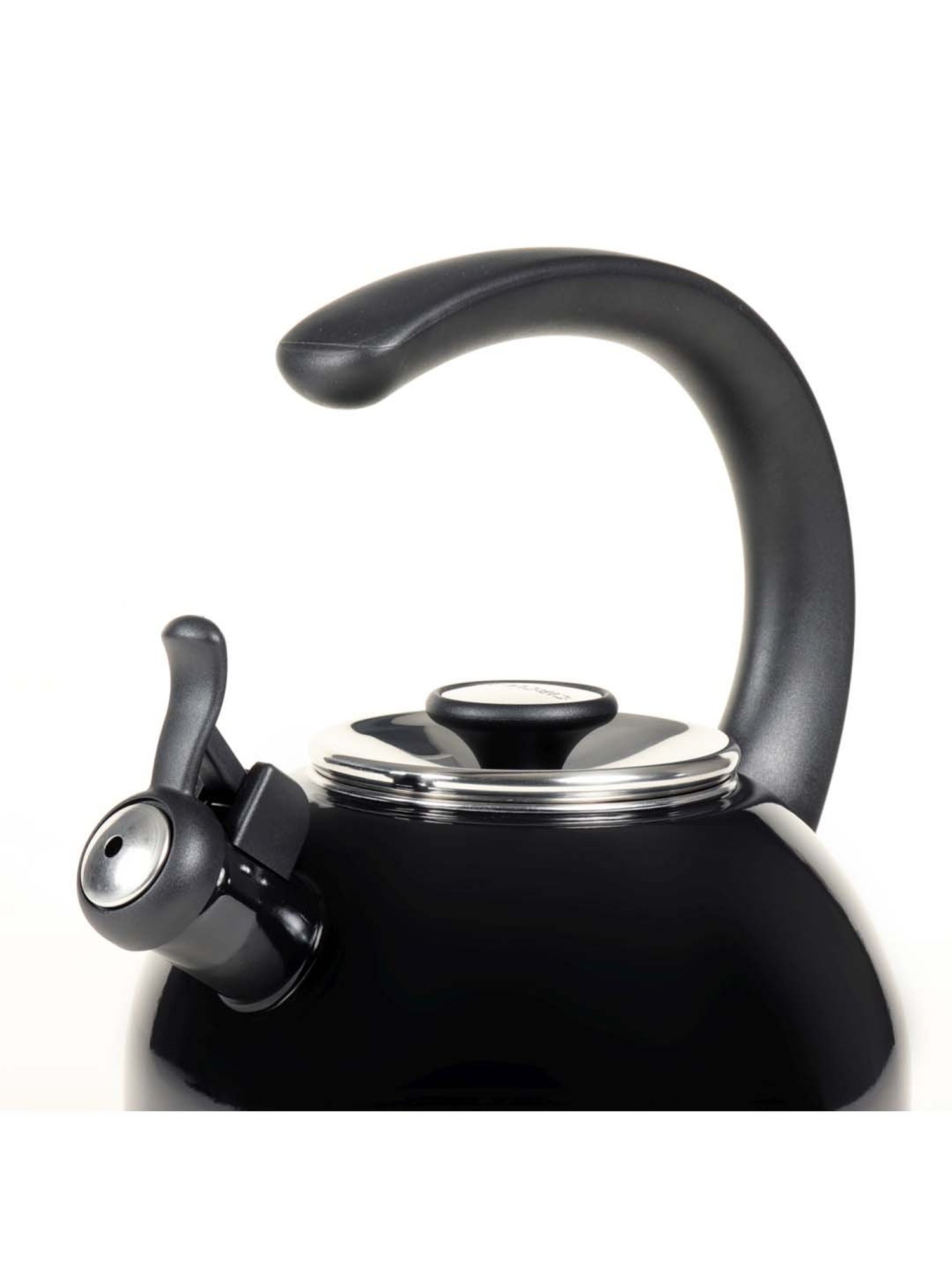 Circulon Enamel Black On Steel Whistling Tea Kettle (1.9 Liters)