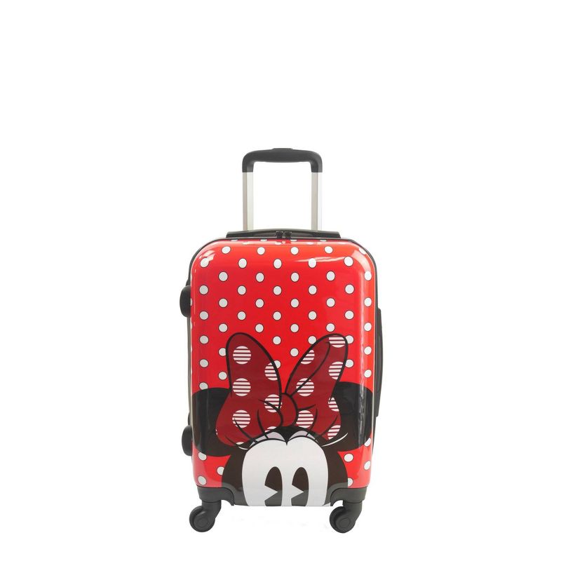 FUL Disney Minnie Mouse Printed 21" Carry On Spinner Suitcase - Red Polka Dot