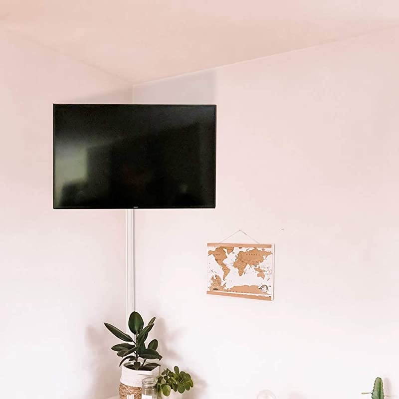 Concealer Cord Cover 1256inch OnWall Raceway Kit Paintable Corner Duct Management Channel for Floor Baseboard Ceiling Wall Corner 8 X L 157quot