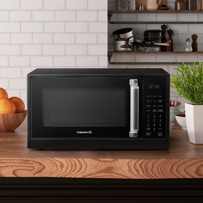 Calphalon 1.3 cu ft 1000W Air Fry Microwave Oven - Matte Black
