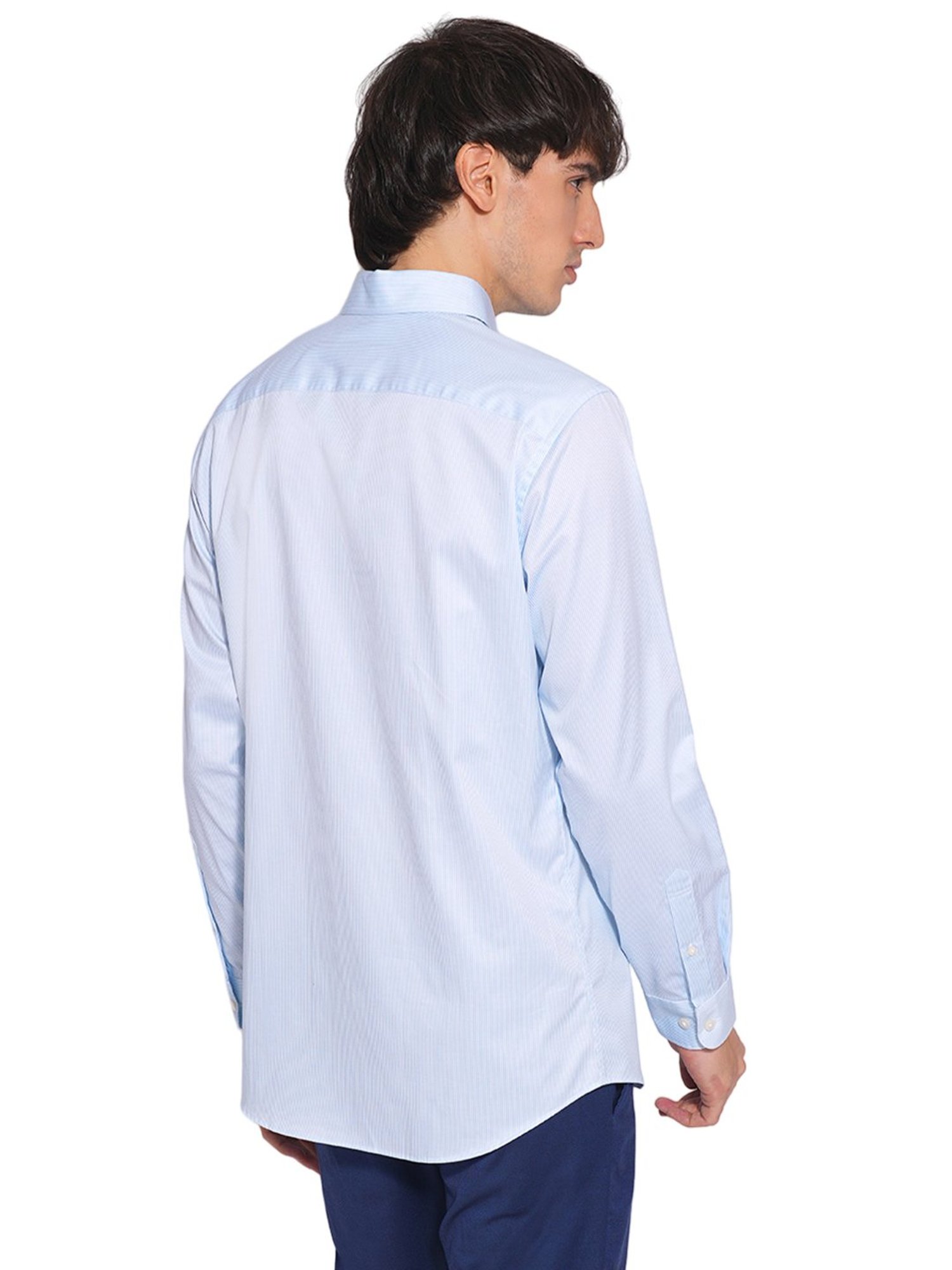 Selected Homme Blue Cotton Slim Shirt