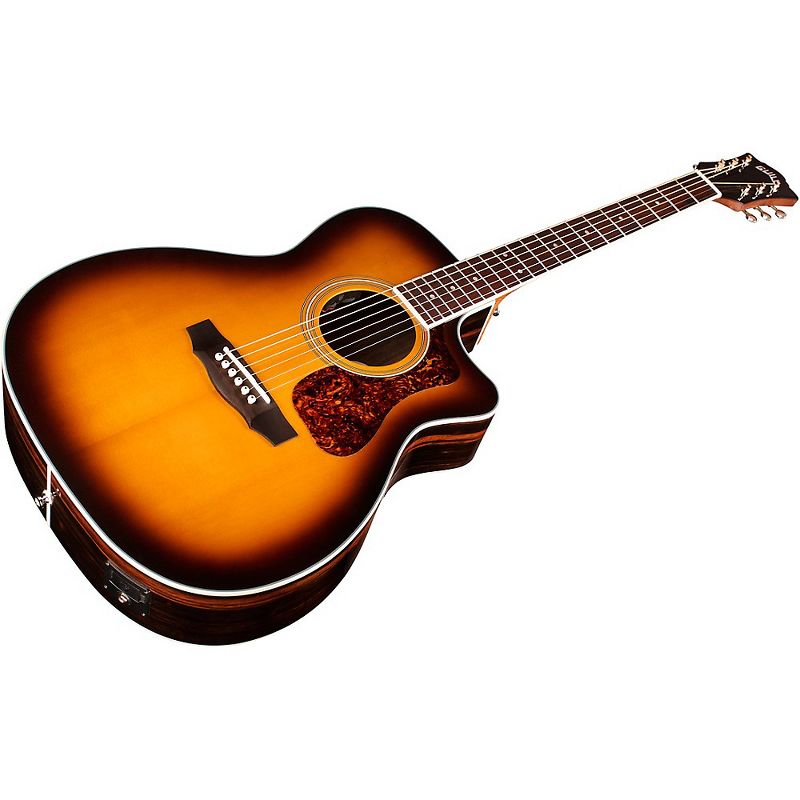 Guild OM-260CE Deluxe Orchestra Cutaway Acoustic-Electric Guitar Antique Burst