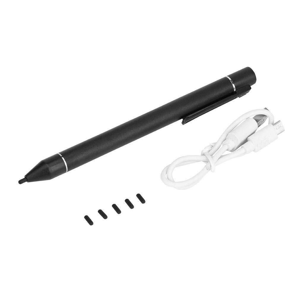 fosa High Sensitivity YM Black Stylus Pen, Active Capacitive Touch Screen Rechargeable Stylus Pen for iOS/Android/Samsung Galaxy/Microsoft Device and Other Touch Screen Devices
