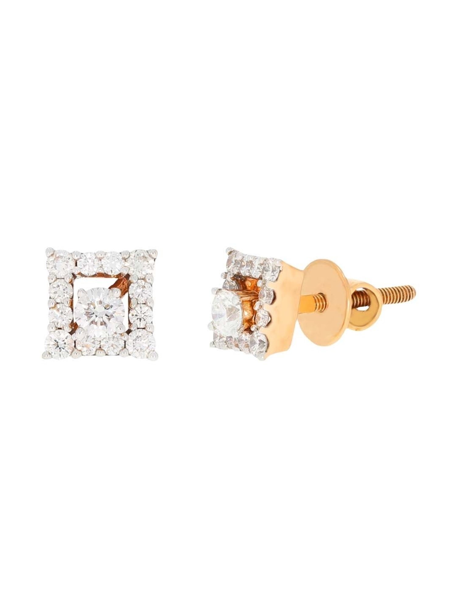 Waman Hari Pethe Jewellers 18k Gold & Diamond Earrings for Women