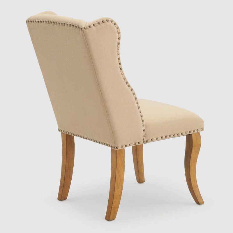 Set of 2 Avignon Tufted Dining Chair Beige - RST Brands