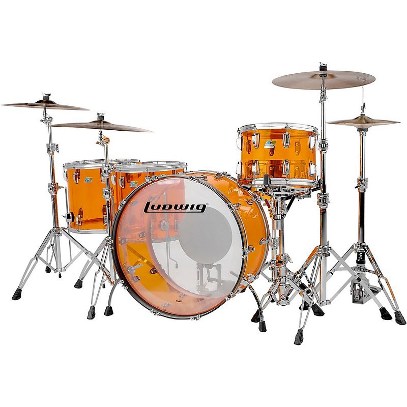 Ludwig Vistalite Zep 5-Piece Shell Pack Amber