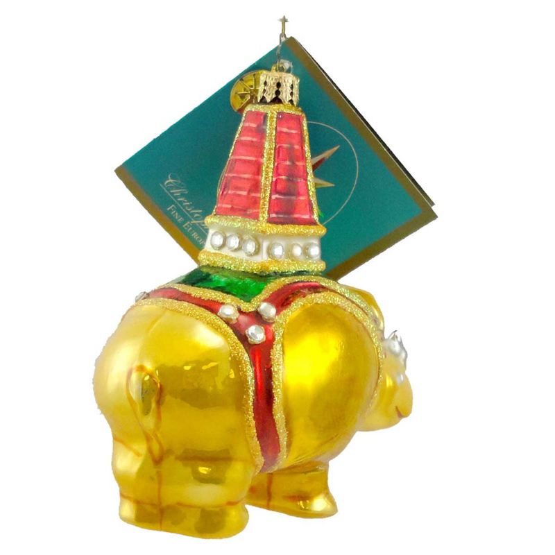 Christopher Radko Rhinestone Rhino Ornament Christmas Animal  -  Tree Ornaments