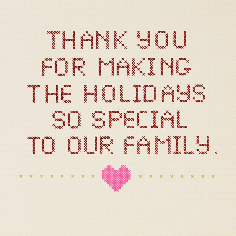 "I Think Of You" Cross Stitch Card