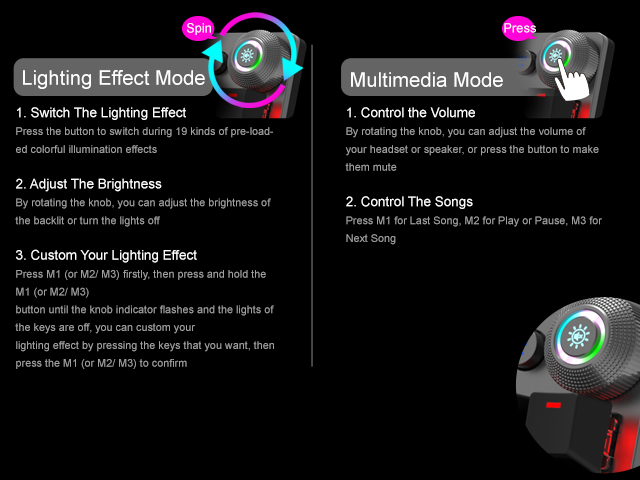 AULA F2058/F2088 Mechanical Gaming Keyboard wrist rest Multimedia Knob, Marco Programming metal panel LED Backlit keyboard for Computer Gamer