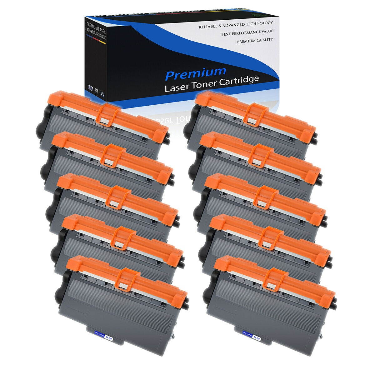 10PK High Yield TN750 TN720 Toner Cartridge for Brother MFC-8950DW MFC-8950DWT