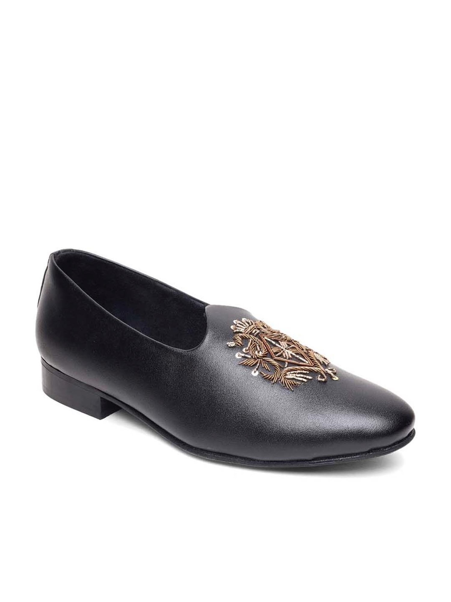 Apsis Men's Black Casual Juttis