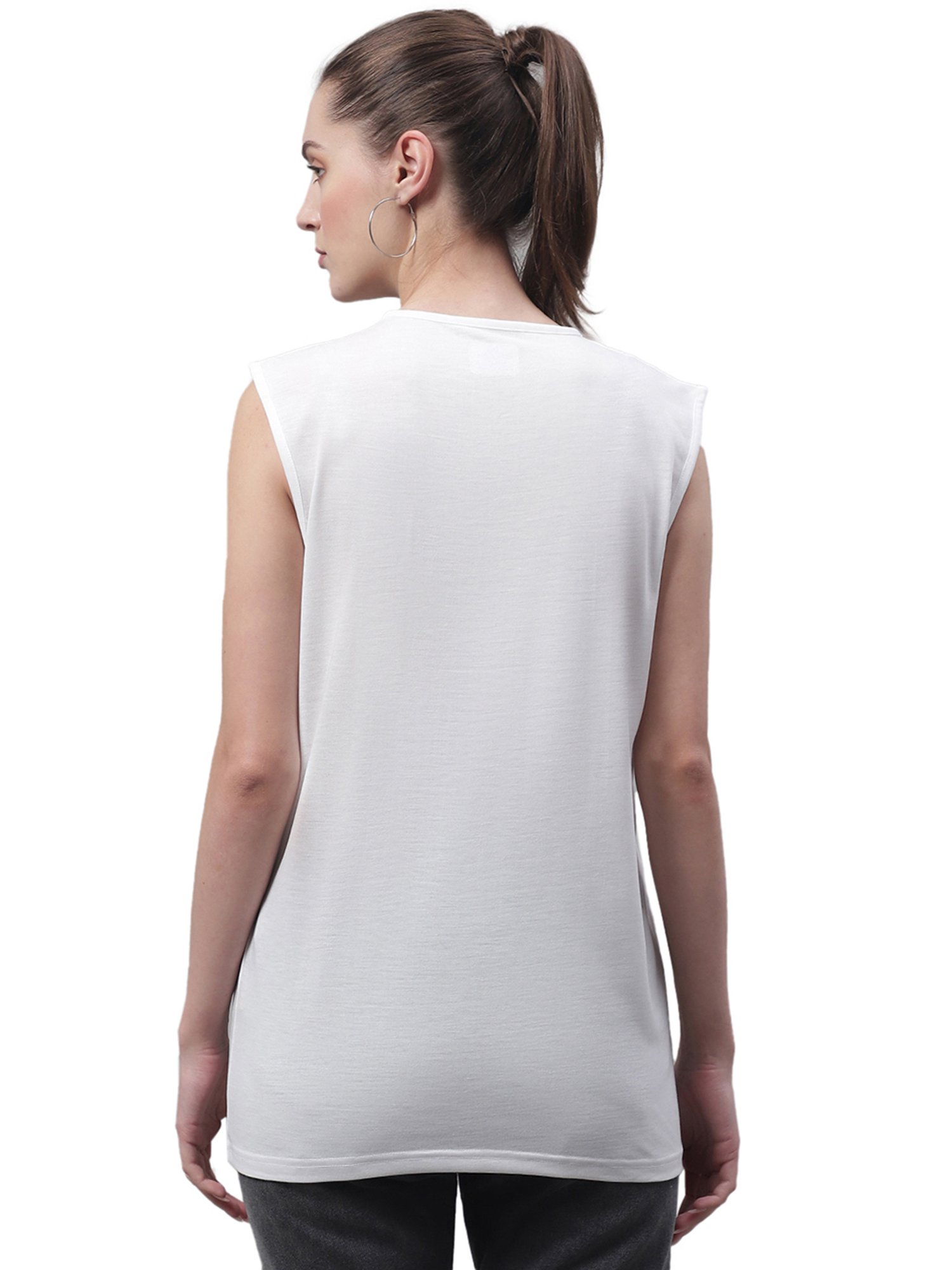 Vimal Jonney White & Black Cotton Logo Print T-Shirt (Pack Of 2)