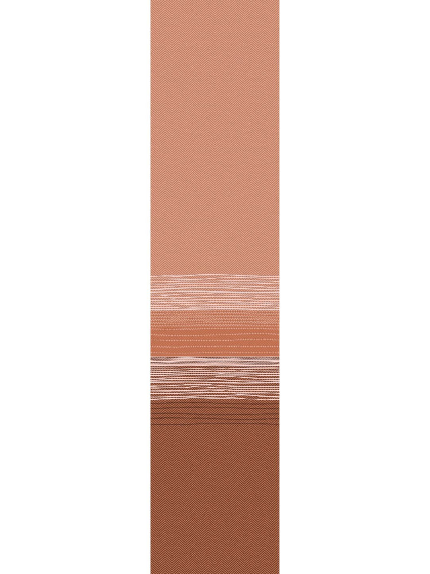 Spaces Striped Orange 144 TC Cotton Queen Bed Sheet with 2 Pillow Covers