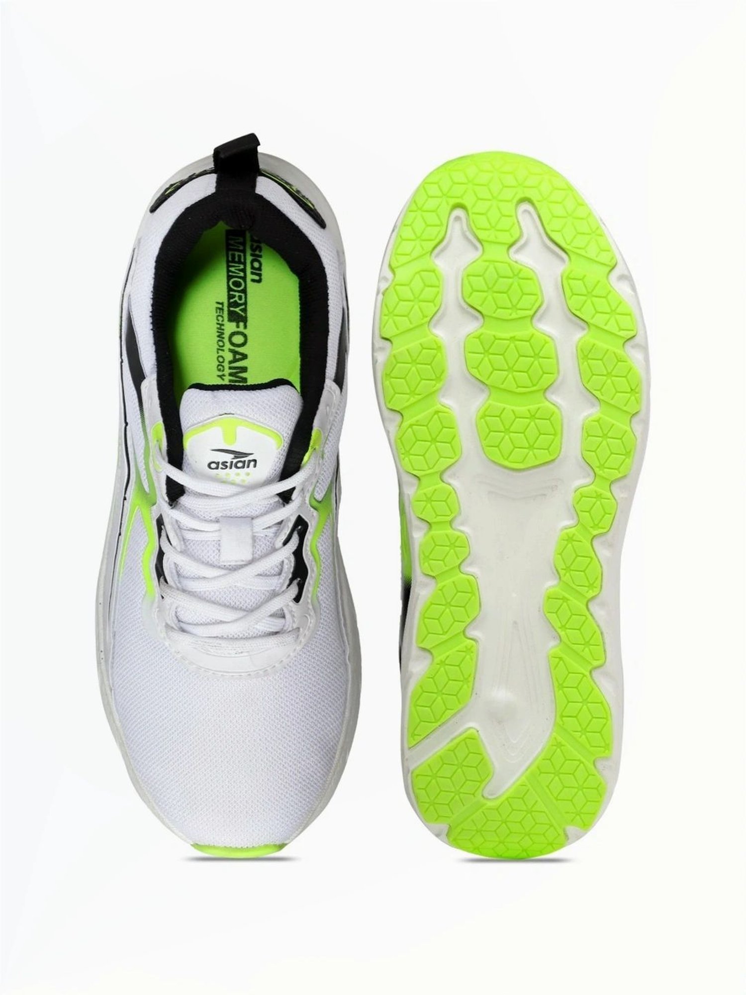 Asian Men's White Running Shoes